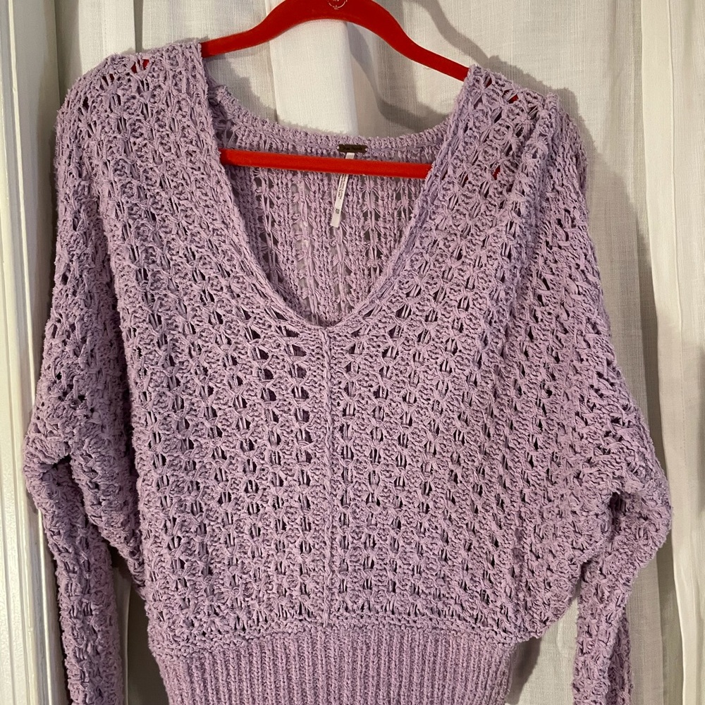 Free people purple knit